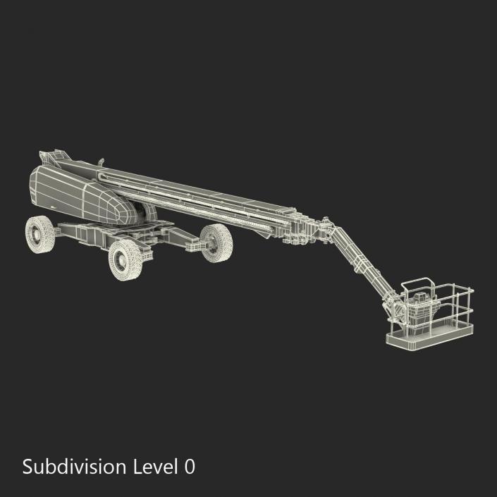 Telescopic Boom Lift JLG 1850 sj Rigged 3D model